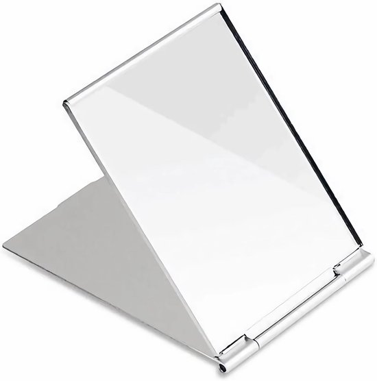 Draagbare, opvouwbare make-upspiegel met ultradunne aluminium behuizing, reisspiegel...
