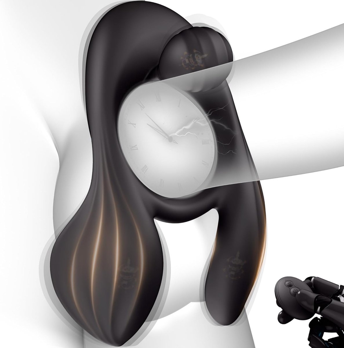 Daity Vibrerende Cockring voor Mannen en Koppels – Penisring met 3 Motoren, 10 Vibratiestanden en Afstandsbediening – Clitoris- en Teelbalstimulatie – Dubbele Teelbalvibrator