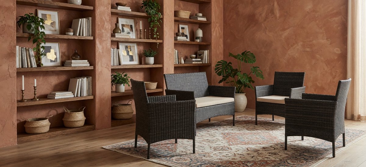 Luxe Bank – Zwart – 5 cm – Industrohome