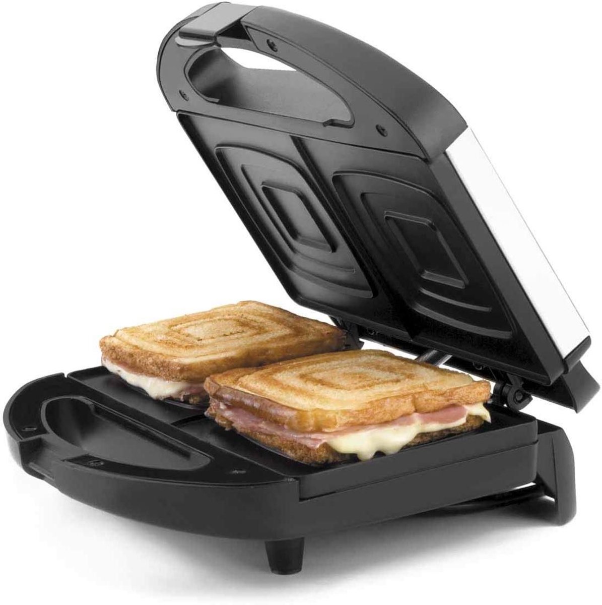 Tosti Ijzer - Tosti Maker - Snelle Lunch - Vaatwasserbestendig - 2 Vierkante Toasts - Veelkleurig