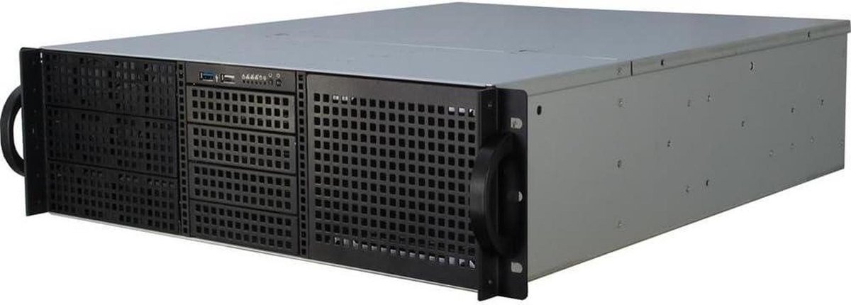Computer Behuizing - Server Kast - Opslag Uitbreiden - Modulair Ontwerp - 3U Formaat - Zwart