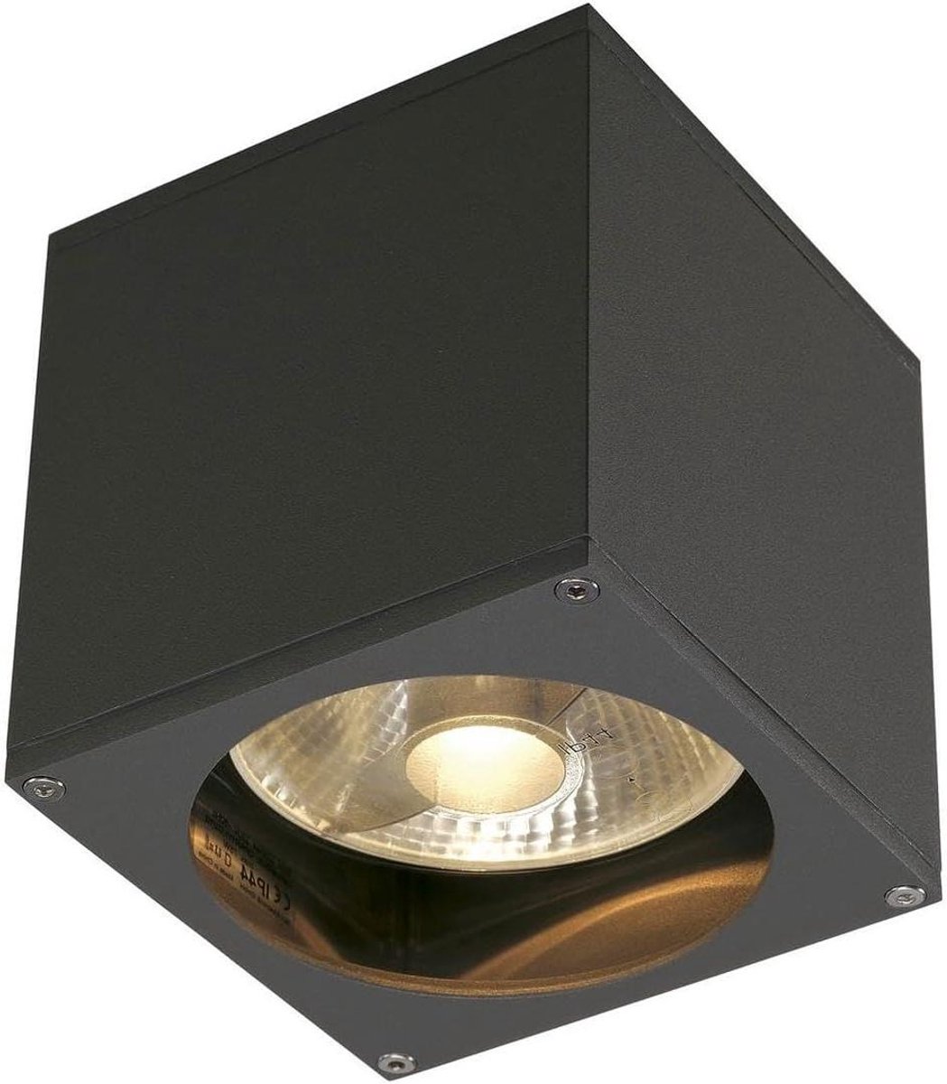 Wandopbouwarmatuur - Buitenlamp Muur - Tuin Verlichten - Puuristisch Ontwerp - GU10 - antraciet