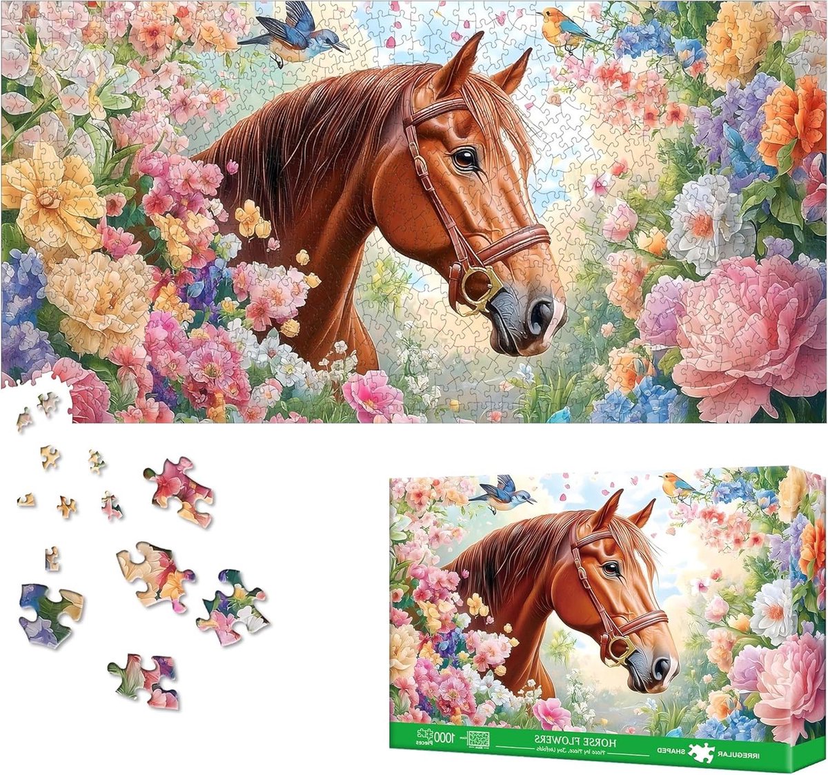Legpuzzel 1000 stukjes - Puzzel voor volwassenen Uitdagende puzzel - Familie spel - Speciale vorm - 41 x 80 cm
