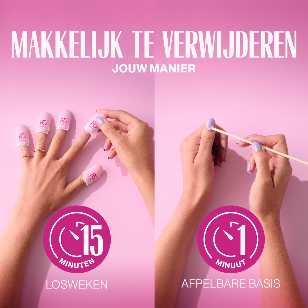 Pink Gellac Gellak Set - Manicure Set met 2 x 15ml Kleuren - 324 Lotus Lila - 341 Watermelon Pink - Voordeelbundel Gelnagellak - Gel Nagellakset voor Thuis — cadeau in Verzorging - foto 8