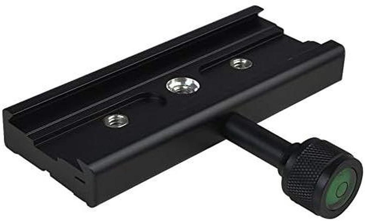 Snelspanner Camera - ARCA-Swiss Klem - Statief Montage - Luchtvaartaluminium CNC - 120 mm - Zwart