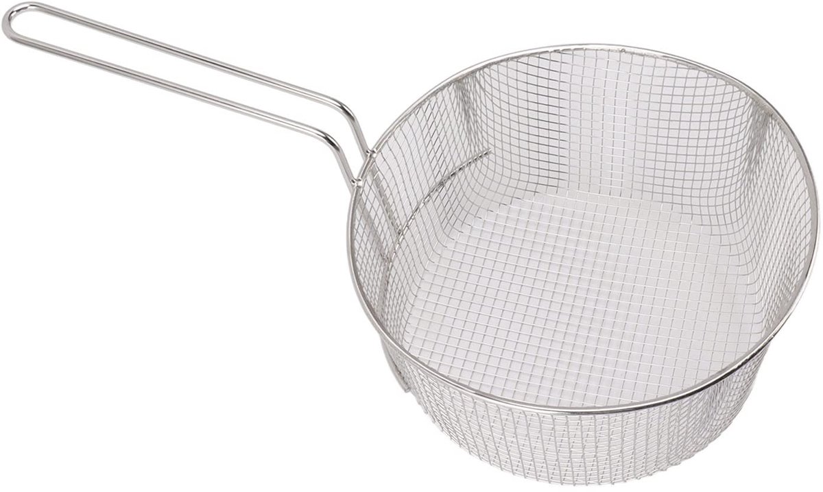 Diepvriesnet - Sterke belasting - 23 cm - RVS - Frituurmand zonder rubberen handvat