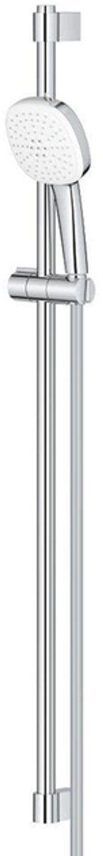 GROHE Tempesta 110 Cube Glijstangset - 90cm - vierkante handdouche - 2 straalsoorten - gladde doucheslang - chroom