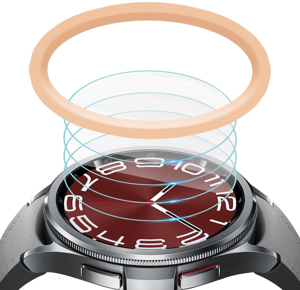 Allecto - Schermbeschermer - Gehard Glas - HD Krasbestendigheid - 43mm - Anti-kras - Installatiehulp - Geschikt voor Samsung Galaxy Watch 6 Classic