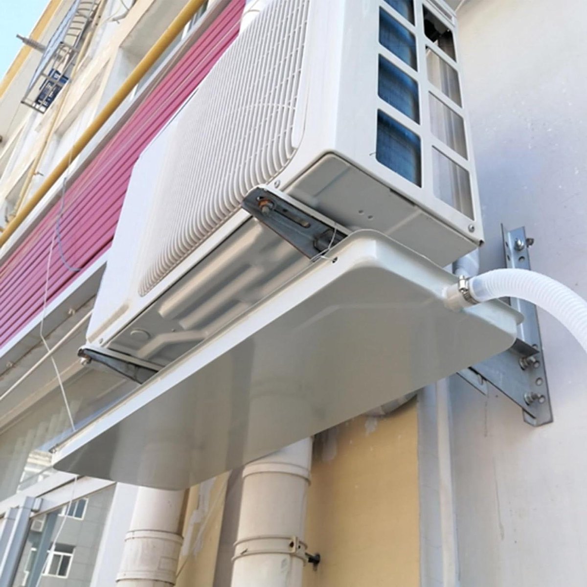 Airco Condensbak - Lekbak Airco - Water Opvangen - Gegalvaniseerd Staal - Universeel - Grijs