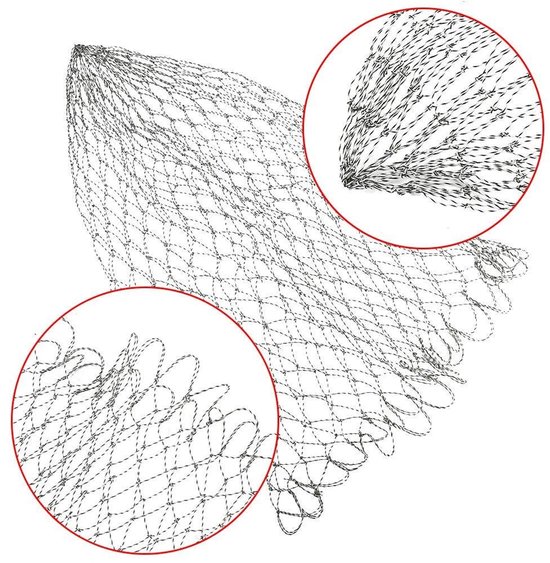 Dailygoody - Landing net - Vervangnet - Lichtgewicht en duurzaam - Geschikt voor zoet- en zoutwater - Ideaal voor vissen - Handig en gebruiksvriendeli van Merkloos — afbeelding 5
