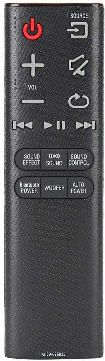Allecto - Soundbar-afstandsbediening - Multifunctionele afstandsbediening - Grote toetsen - Geschikt voor het hele gezin - Bluetooth audio - Eenvou...