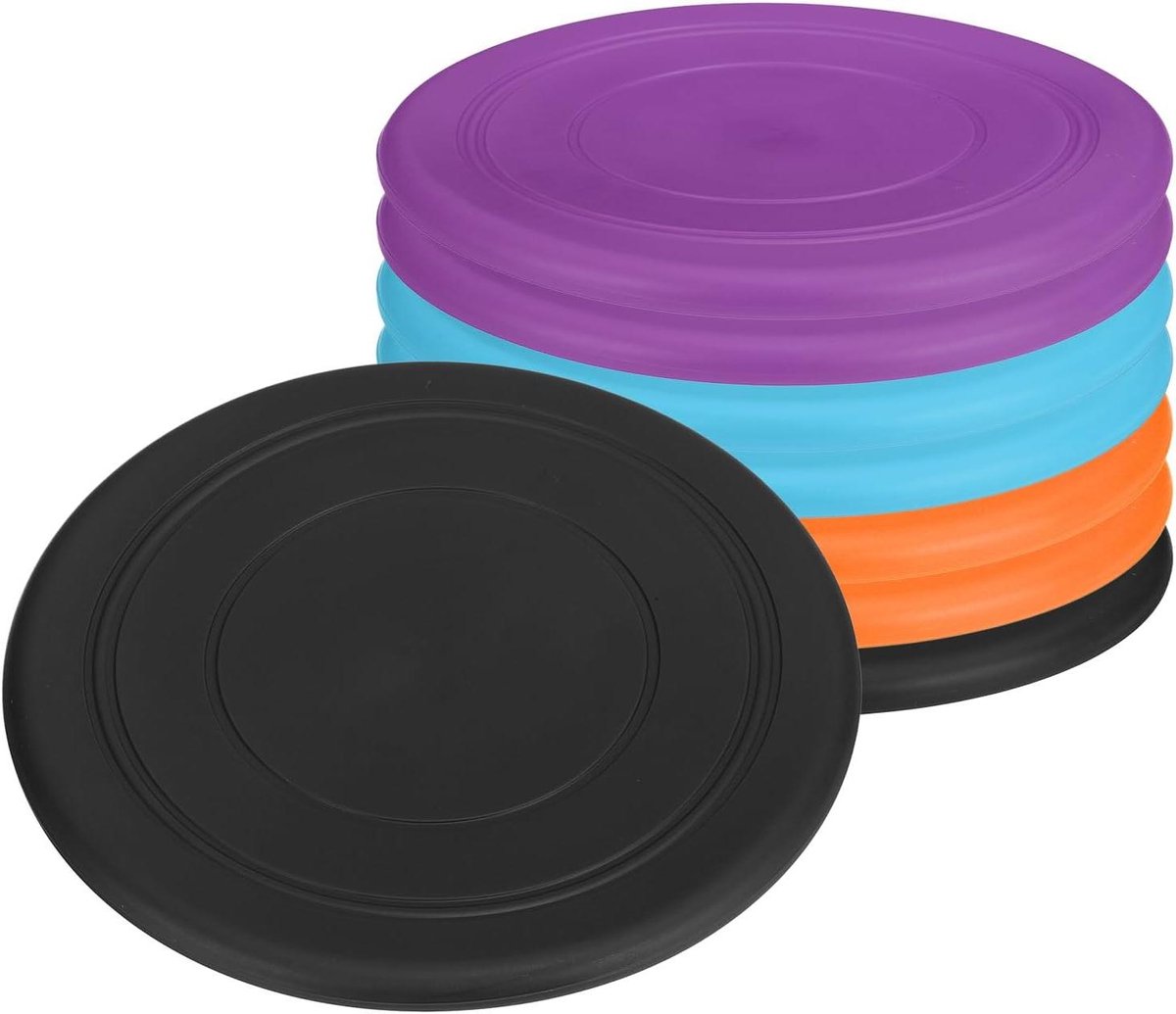 Vliegende Schijven - Frisbees Flyers - Buiten Spelen - Zacht Flexibel TPR - 178 cm Diameter - Blauw Paars Zwart Oranje