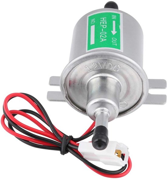 Allecto - Elektrische brandstofpomp - Universele benzinepomp - 12V - Geschikt voor gas- en dieselgeneratoren - Zilver - HEP-02A - 80-100 L/h — afbeelding 5