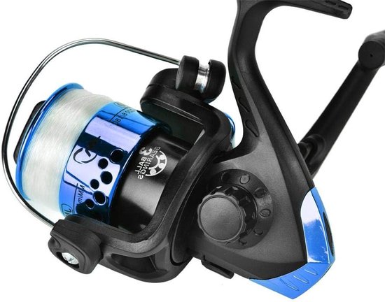 Lichte Spinning Reel voor Zoetwatervissen met 3 Lagers, 5.2:1 Overbrengingsverhouding en Antislip Handvat, Inclusief Reparatietools en Vissershengel — afbeelding 2