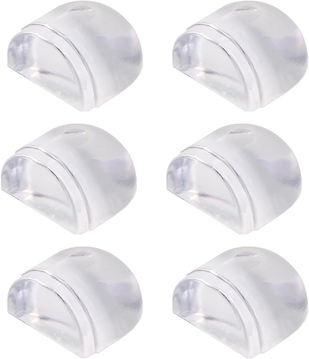 Deurstoppers Vloer - Deur Bumpers - Bescherming Muren - Zelfklevend - 6 stuks - Transparant