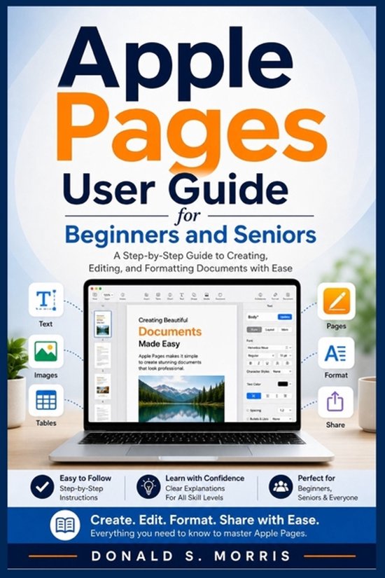 Apple Pages User Guide for Beginners and Seniors - cover