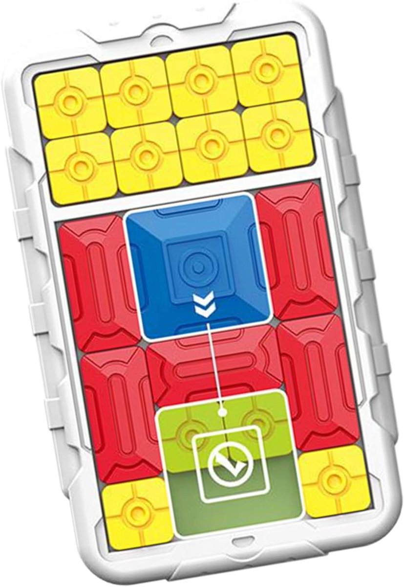 Schuifpuzzel Spel - Magnetisch Denkspel - Reizen en Leren - 500+ Trapsysteem - 196 x 121 cm - Wit