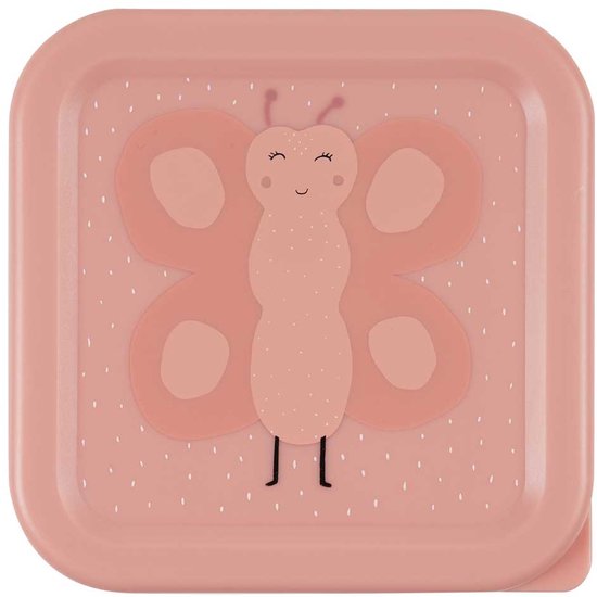 Trixie Set de 3 boîtes à goûter – Mrs. Butterfly – Boîte à goûter 3 pièces – Facile à ouvrir – Idéal pour les enfants