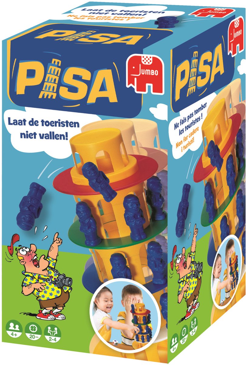 Toren van Pisa - Actiespel - Vanaf 4 jaar - 2 tot 4 spelers - Bordspel voor kinderen - Familiespel — afbeelding 10