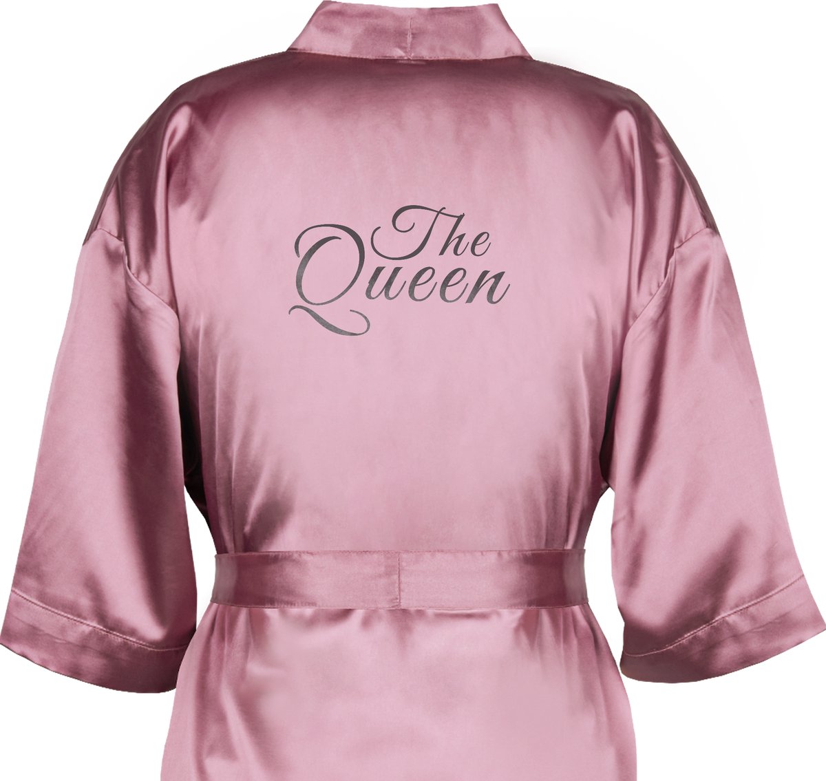Kimono met tekst - The Queen - Badjas met tekst - M/L - 100% polyester