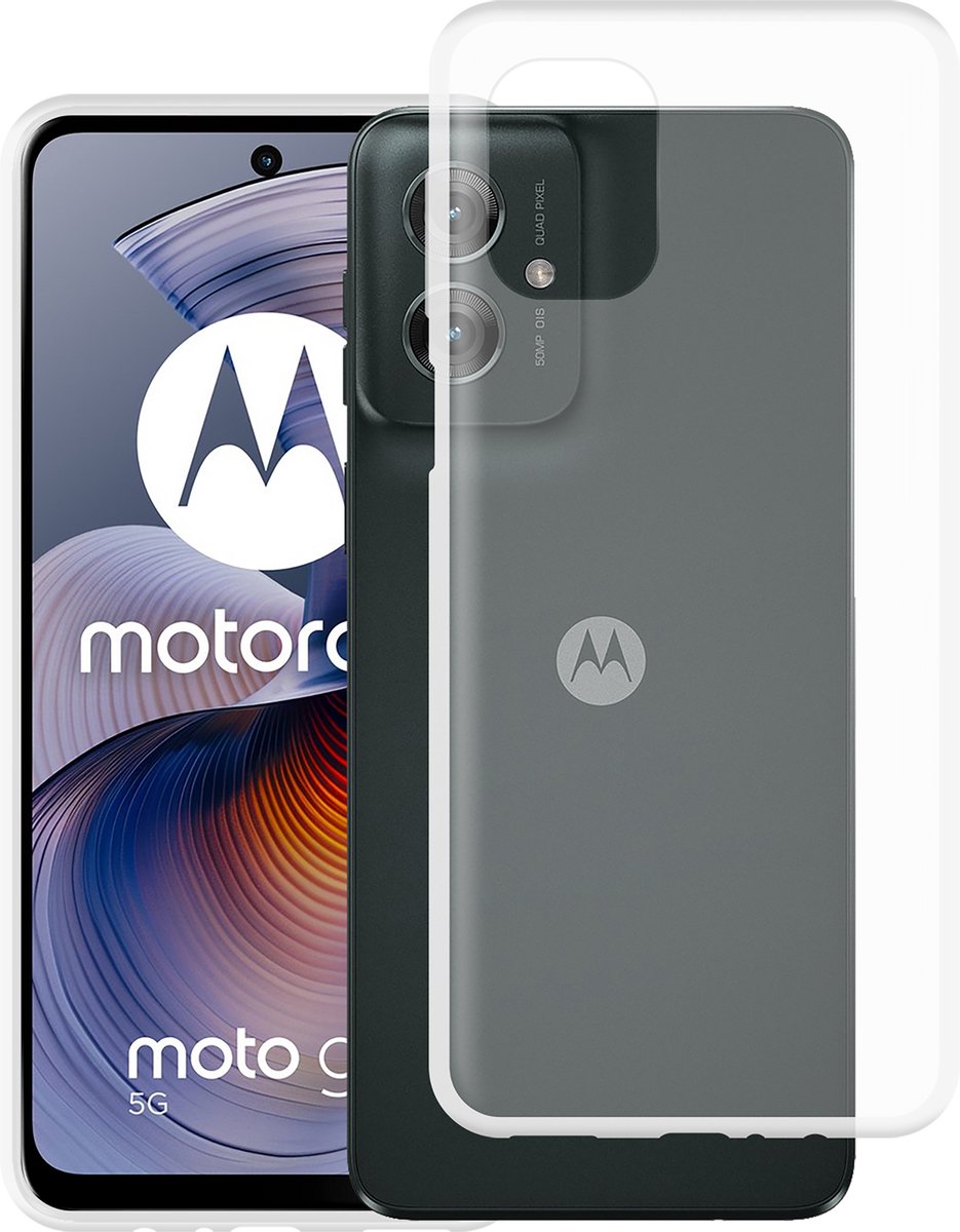 Just in Case Soft Design Motorola Moto G55 Back Cover Transparant