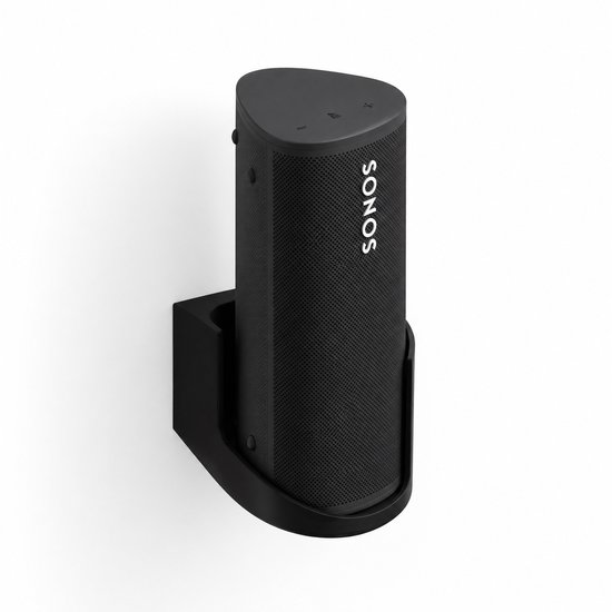 Muurbeugel Sonos Roam Zwart – Stevige, compacte speakerhouder voor wandmontage, inclusief bevestigingsmateriaal