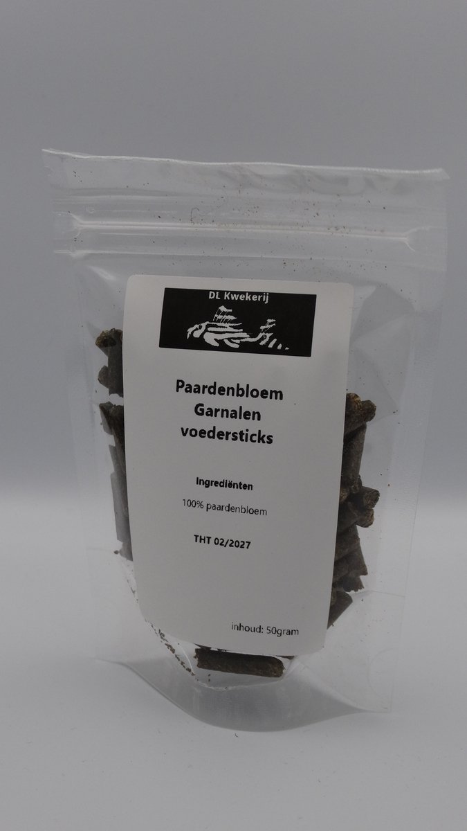 Paardenbloem voederstick - 50 gram - garnalen voeding - DL Kwekerij