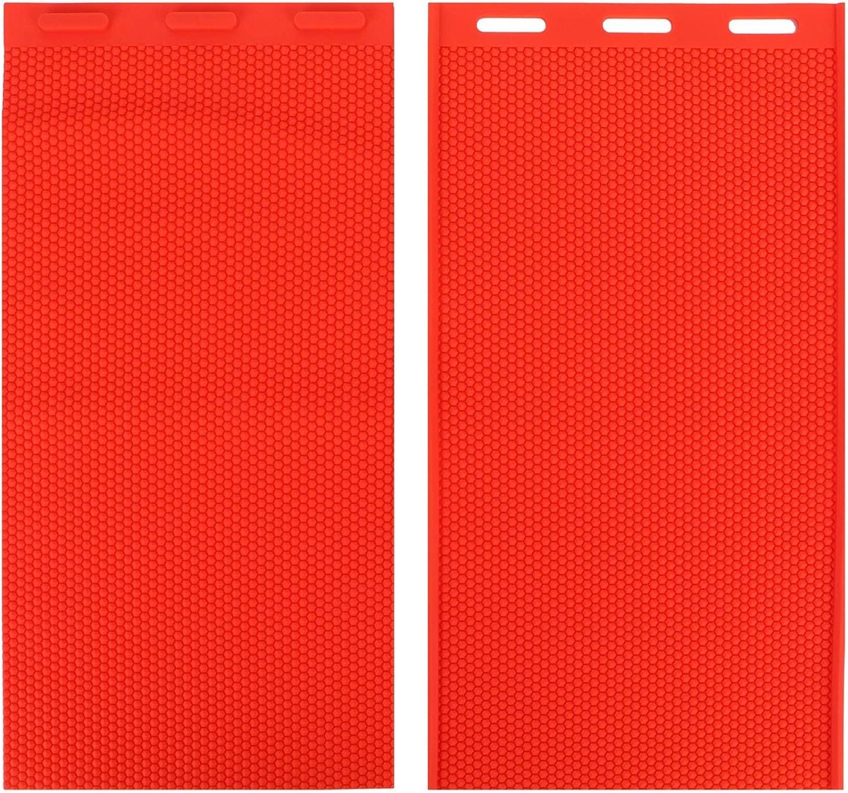 Bijenwasvel mal - Honingraat gereedschap - Imkerij benodigdheden - Zacht en duurzaam rubber - 44x23cm - Rood