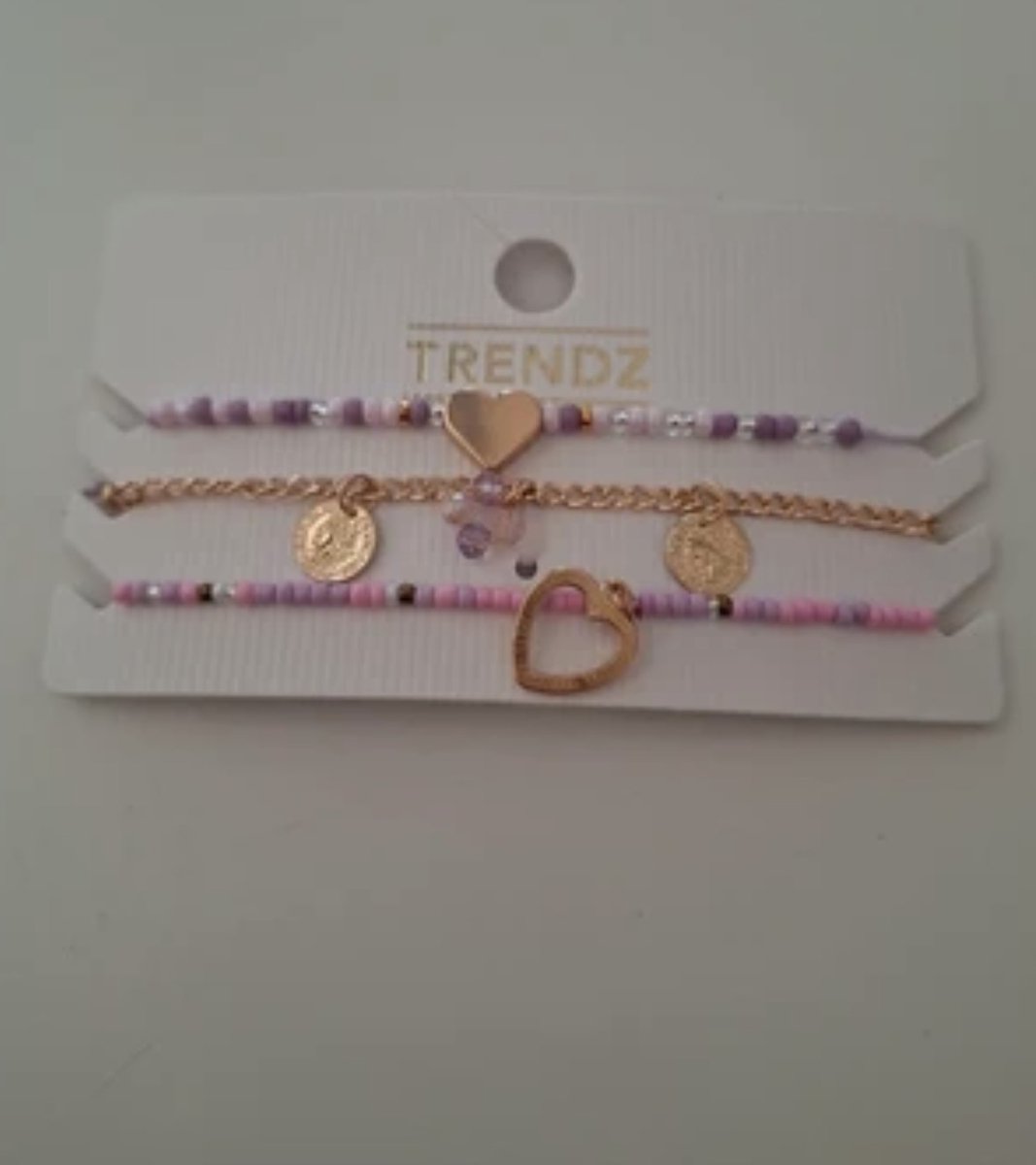 Set van drie armbanden