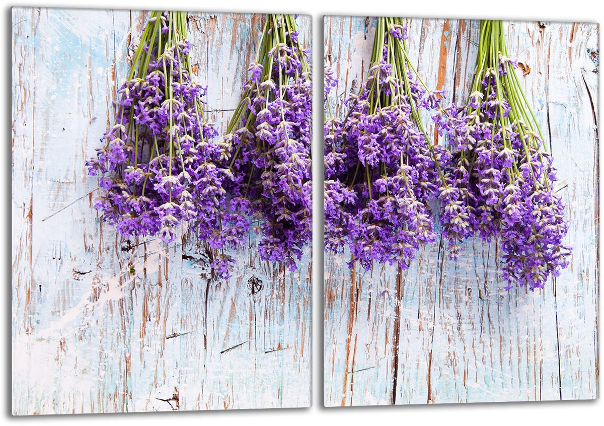 TMK ArtDeko - Glazen Beschermplaat - 2x40x52 - Lavendel - Hittebestendig