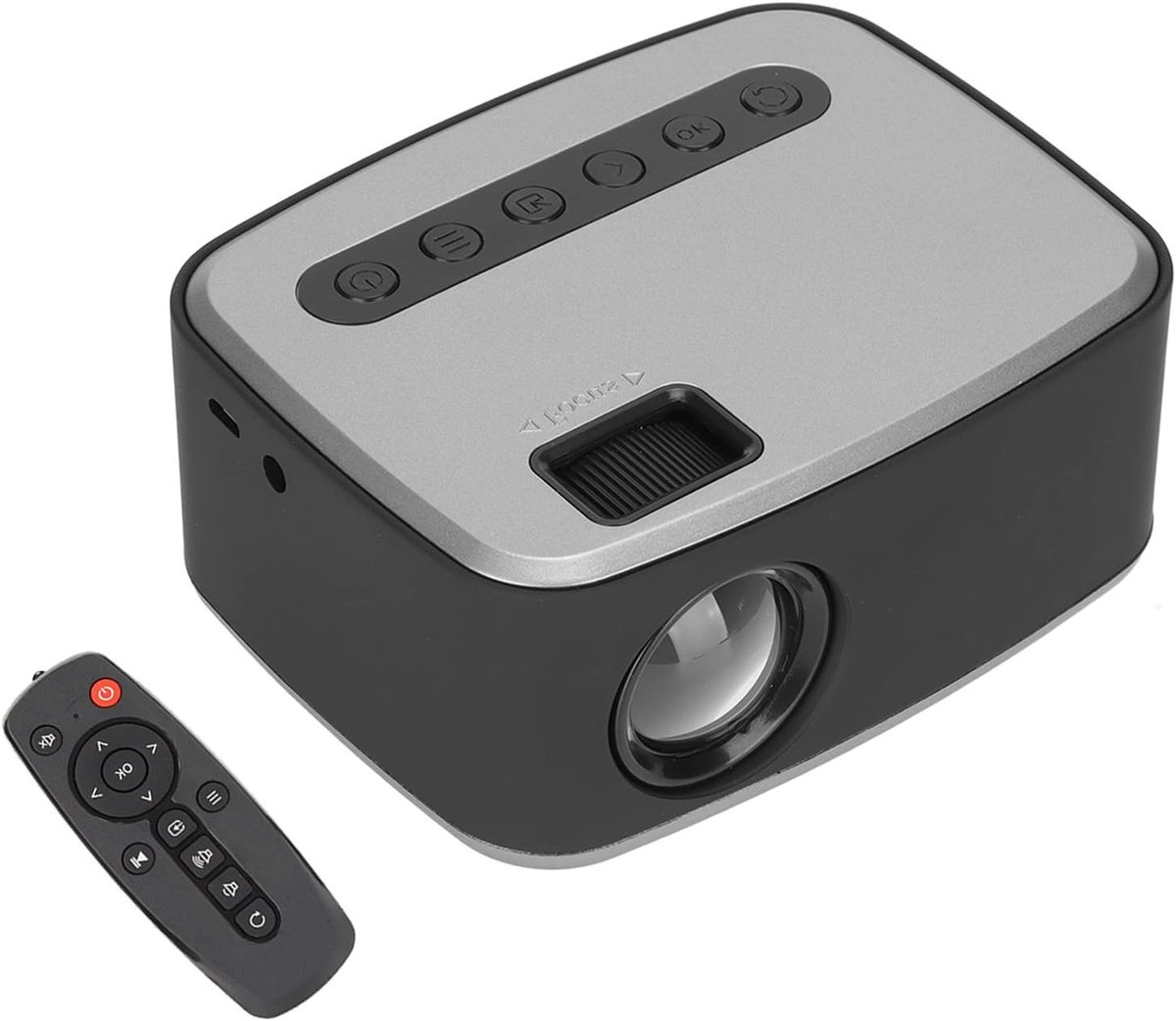 Draagbare Mini Projector 500lm Full HD 1080P LED Video Projector voor TV, Laptop en Smartphone met HDMI en USB Aansluiting