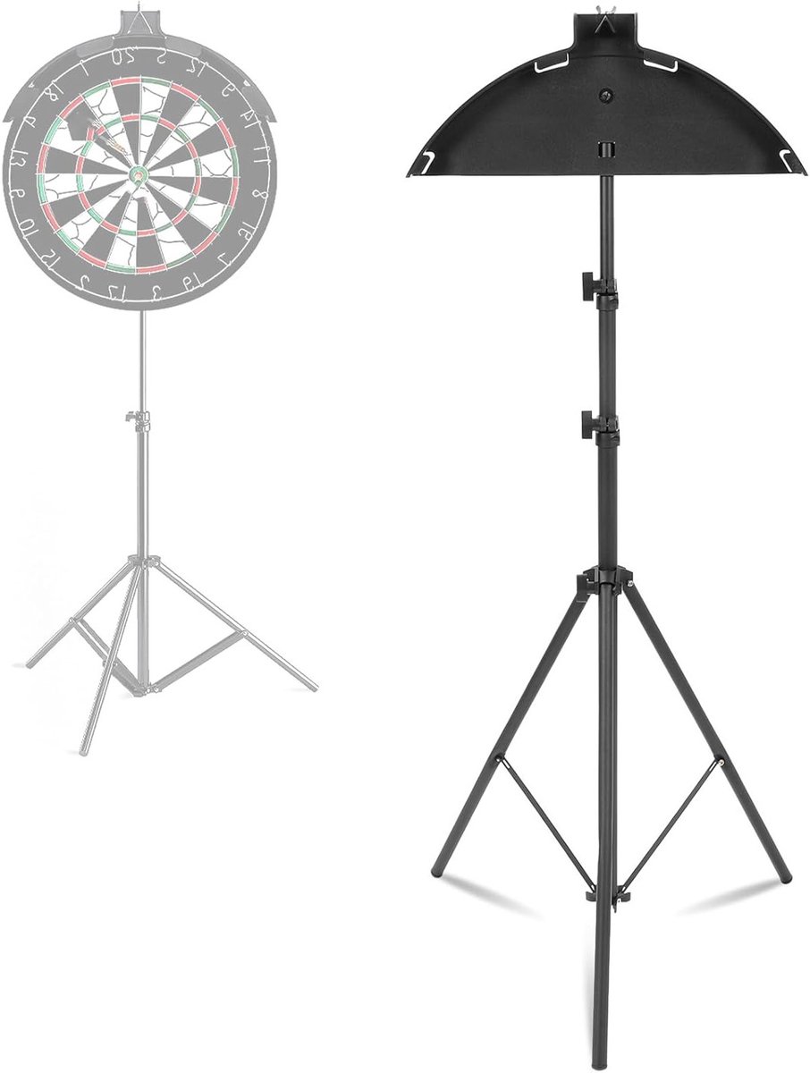 Verstelbare Dartbord Stand voor Mobiele Darts, Eenvoudig te Monteren, Stabiel en Geschikt voor Buitenactiviteiten, Ideaal voor Darts Spelers