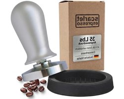 Koffie Tamper - Espresso Stamper - Perfect Espresso - Gekalibreerd op 16kg - 58 mm - Zilver
