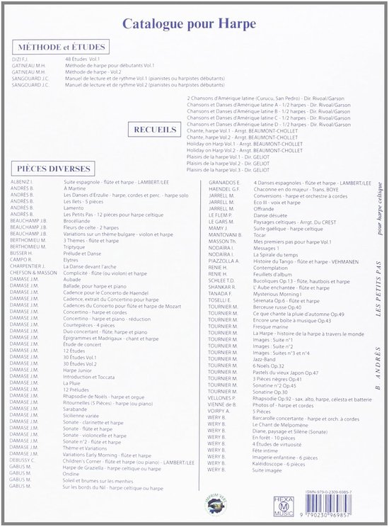 Muziekboek - Harp Lesboek - Muziek Leren - Franstalige Noten - 110 g - Niet gespecificeerd — afbeelding 2