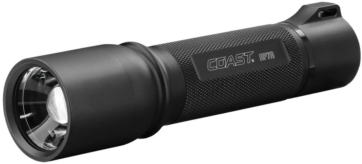 Coast™ HP7R - Zaklamp - 201 Lumen - Recharg 220/12V-USB - Zwart