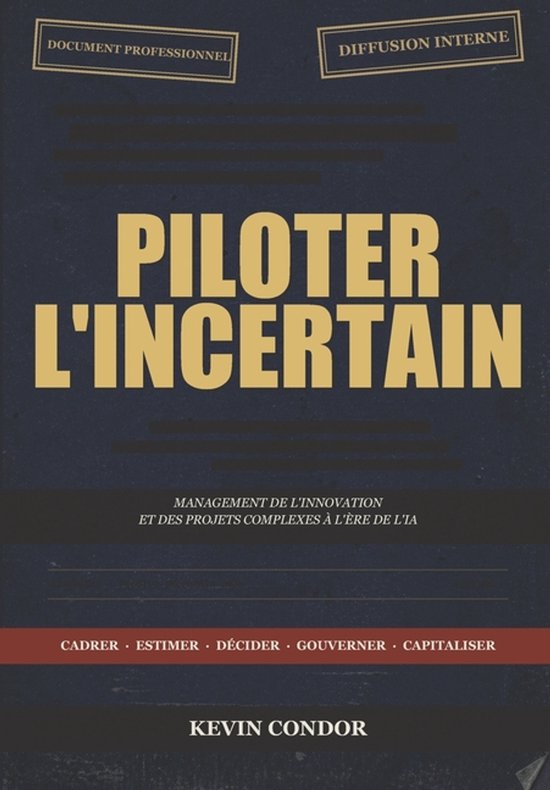 Piloter l'incertain - cover