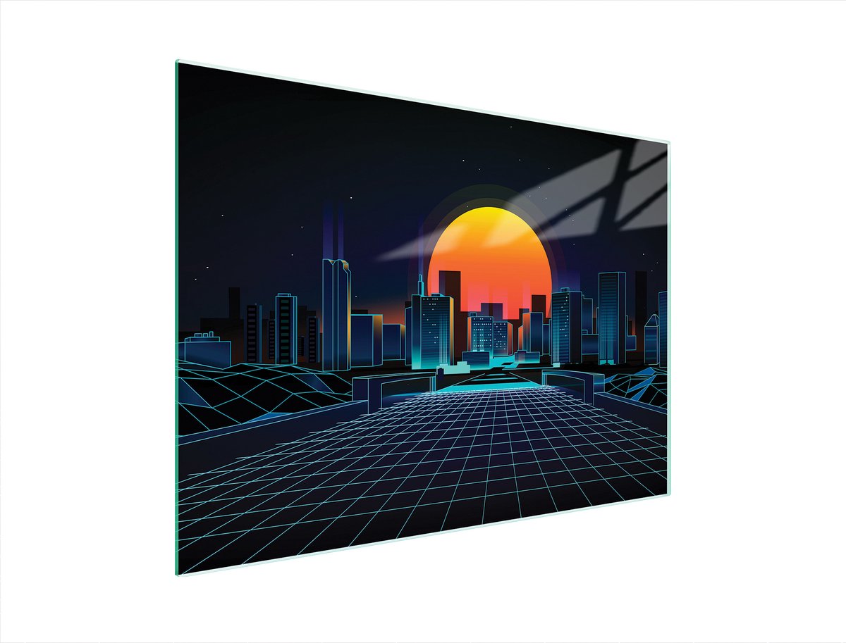 TMK ArtDeko Serie - Snijplank Glas - 40x30 cm - UV Print - Antislip Silicone