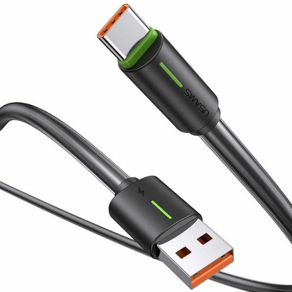 USAMS YU Serie - USB-C Kabel - 1m - Snel Laden - Zwart