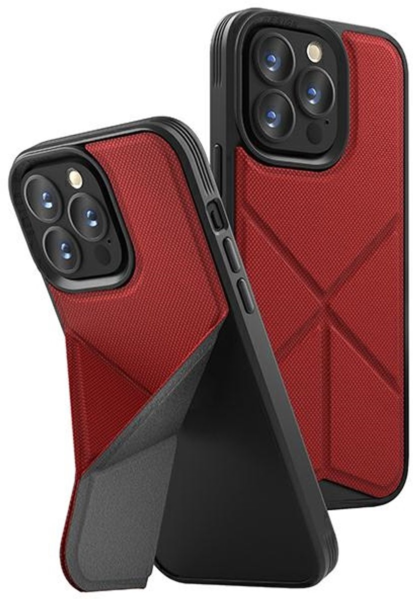 UNIQ Transforma Back Cover hoesje met MagSafe voor Apple iPhone 13 Pro - Rood