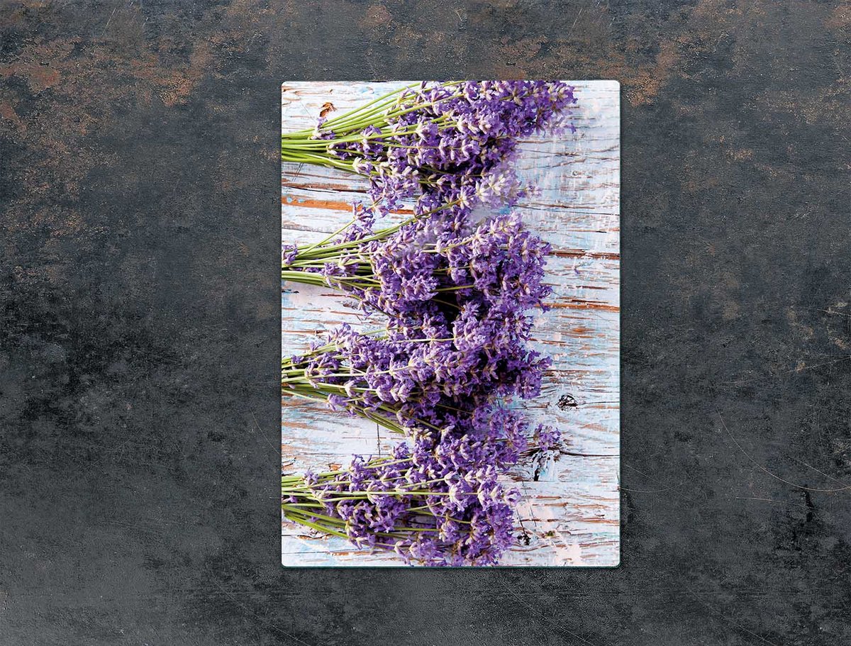TMK ArtDeko - Snijplank - Glas - 35x52 cm - Lavendel