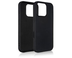 Beline Silicone Serie - iPhone 16 Pro Hoes - Zwart - Hoogwaardige Siliconen - Naadloze Pasvorm