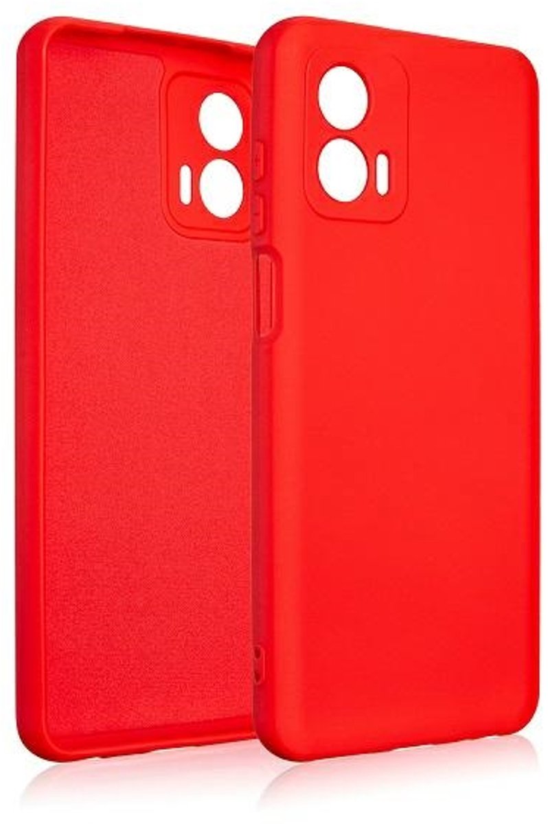 Beline Siliconenhoesje Motorola MOTO G73 rood/ed