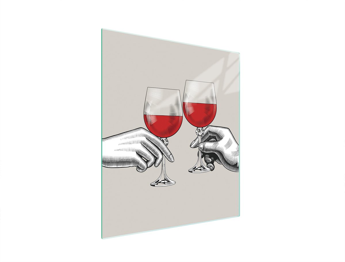 TMK ArtDeko - Snijplank - Wijnpatroon - 45x52 cm - Gehard Glas