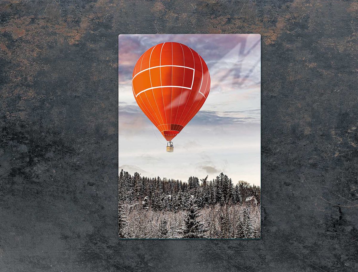 TMK ArtDeko - Snijplank - Glas - Balonmotief - 35x52cm