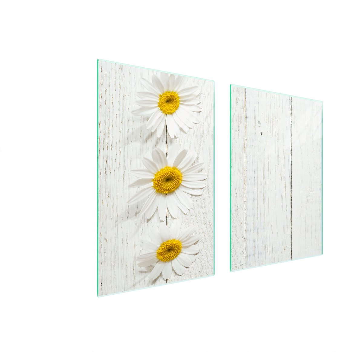 TMK ArtDeko - Snijplank - Hout - Gehard Glas - 65x52 cm