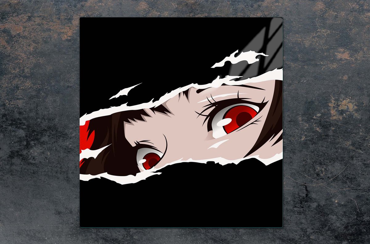 TMK ArtDeko Anime Serie - Glazen Beschermplaat - 50x52 cm - Snijplank