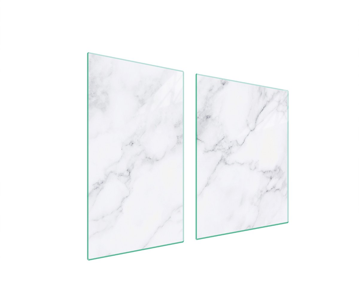 TMK ArtDeko Serie - Snijplank en Beschermer - 100x52 cm - Marmer - Gehard Glas