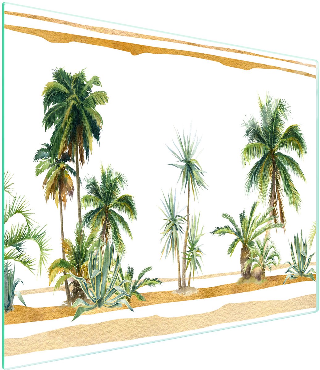 TMK ArtDeko - Snijplank - Glas - 52x30 cm - Anti-slip