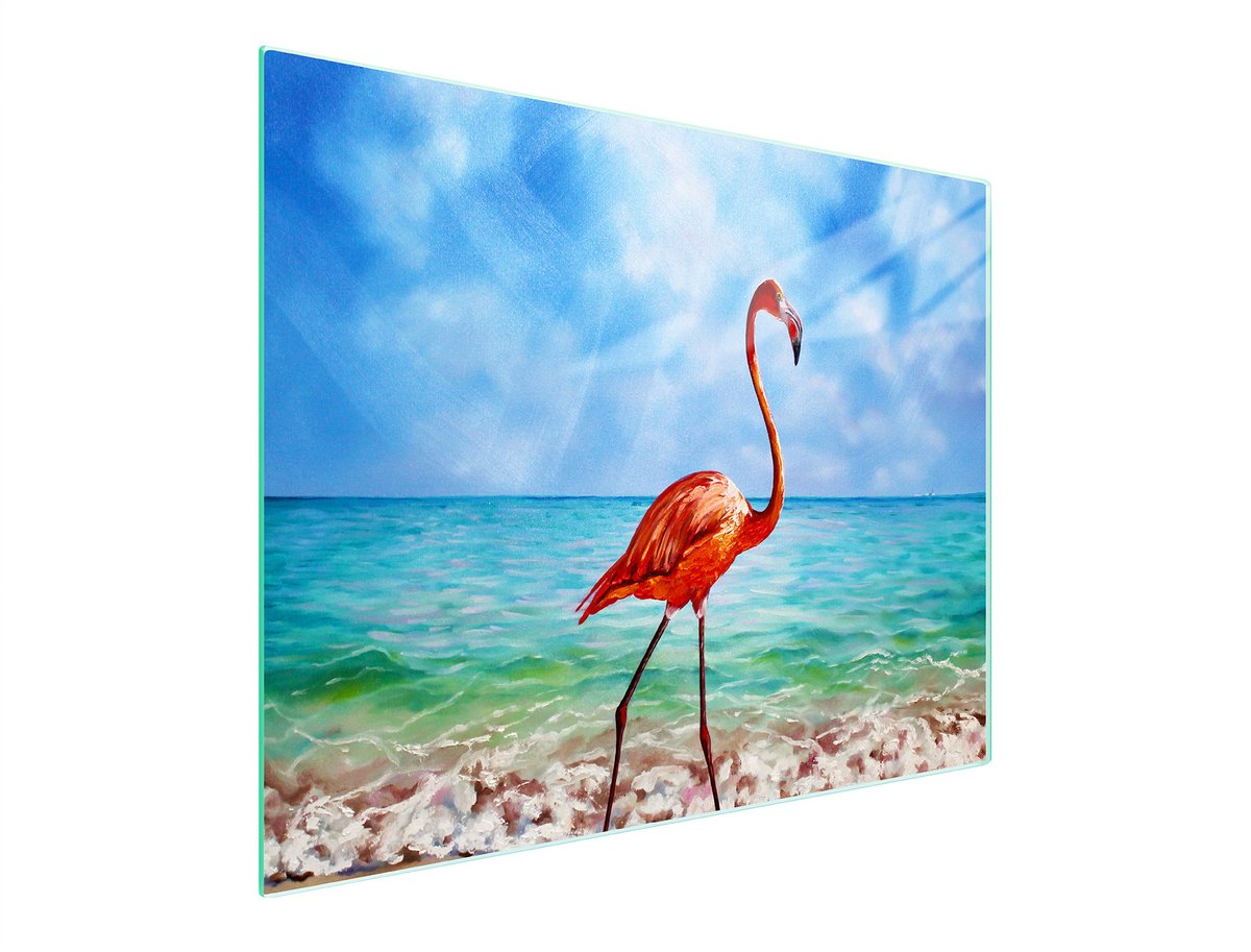 TMK ArtDeko - Snijplank - Glas - 52x30 cm - Flaming