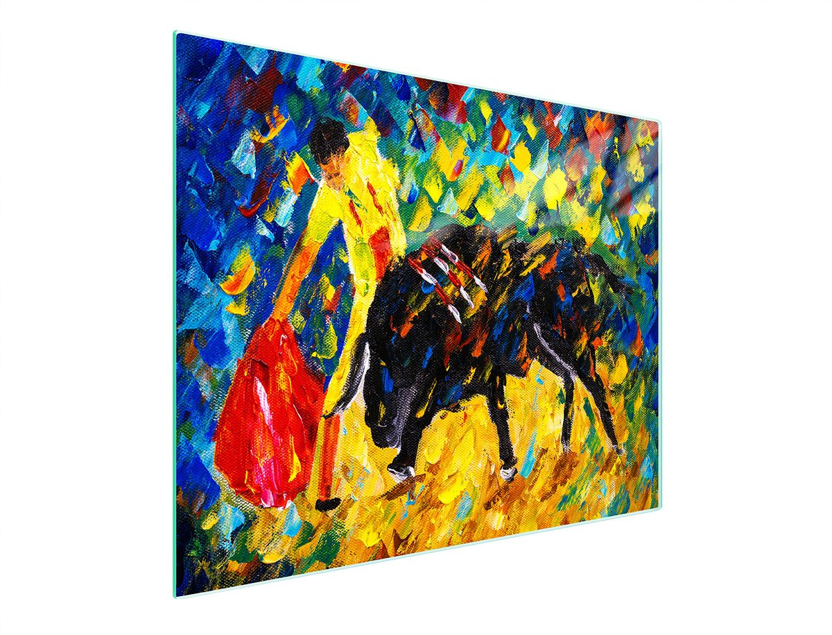 TMK ArtDeko Serie - Glazen Snijplank - 52x30 cm - Gehard Glas - UV Print